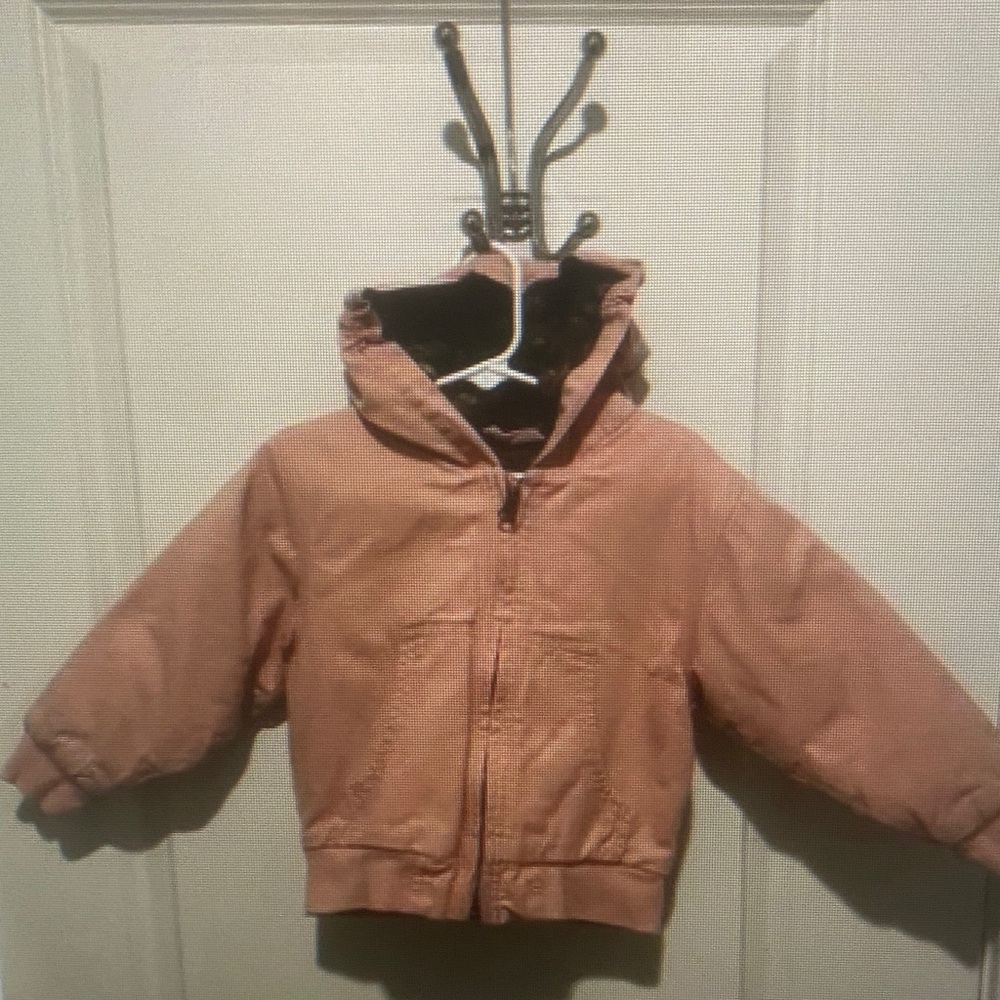Kids Hooded Jacket in Pink